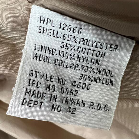 Hill and Archer for Men Vintage Size 42R Double Breasted Long Trench Coat Khaki - Picture 14 of 15